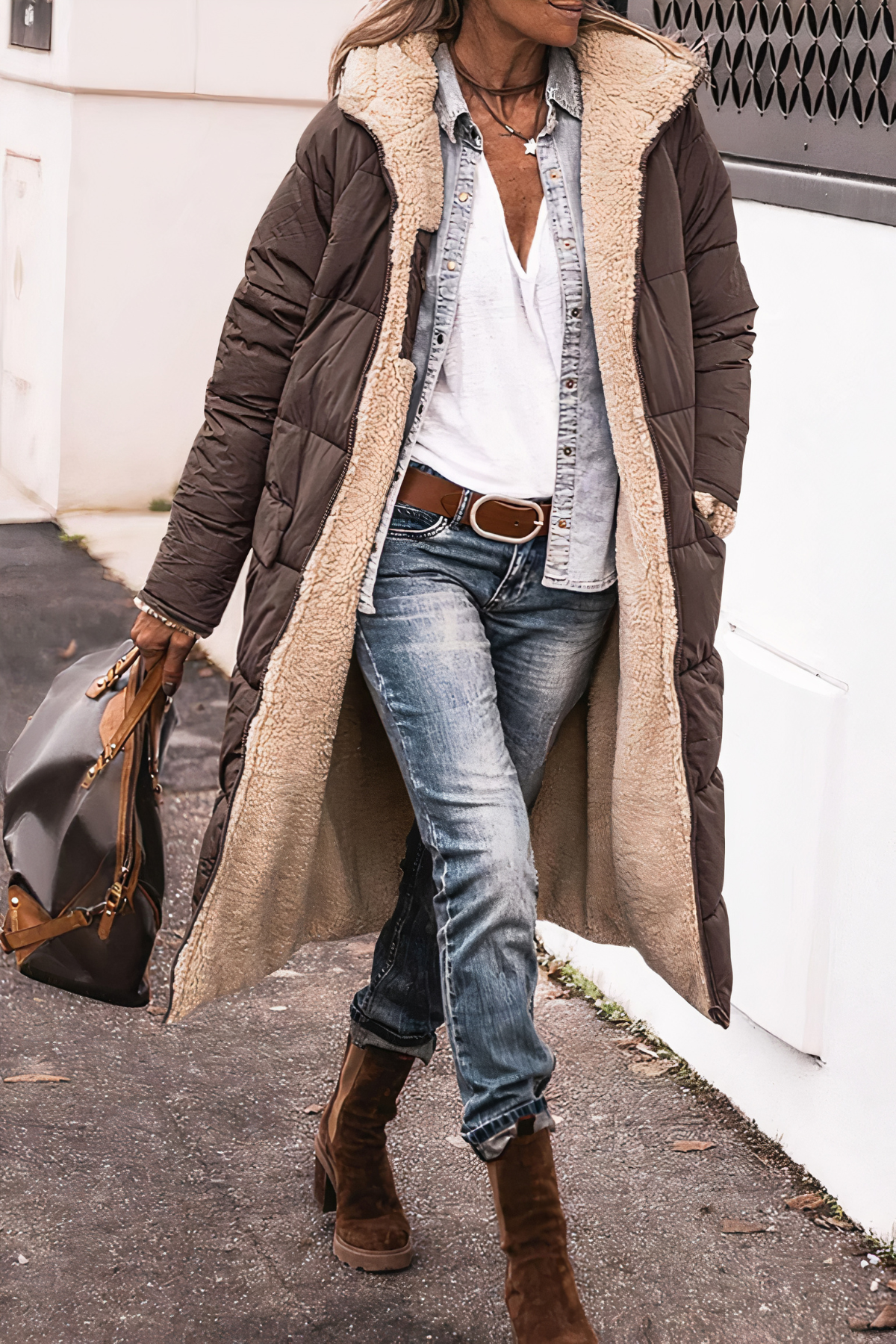 Stellane | Lang Parka Wintermantel Damen | Warme