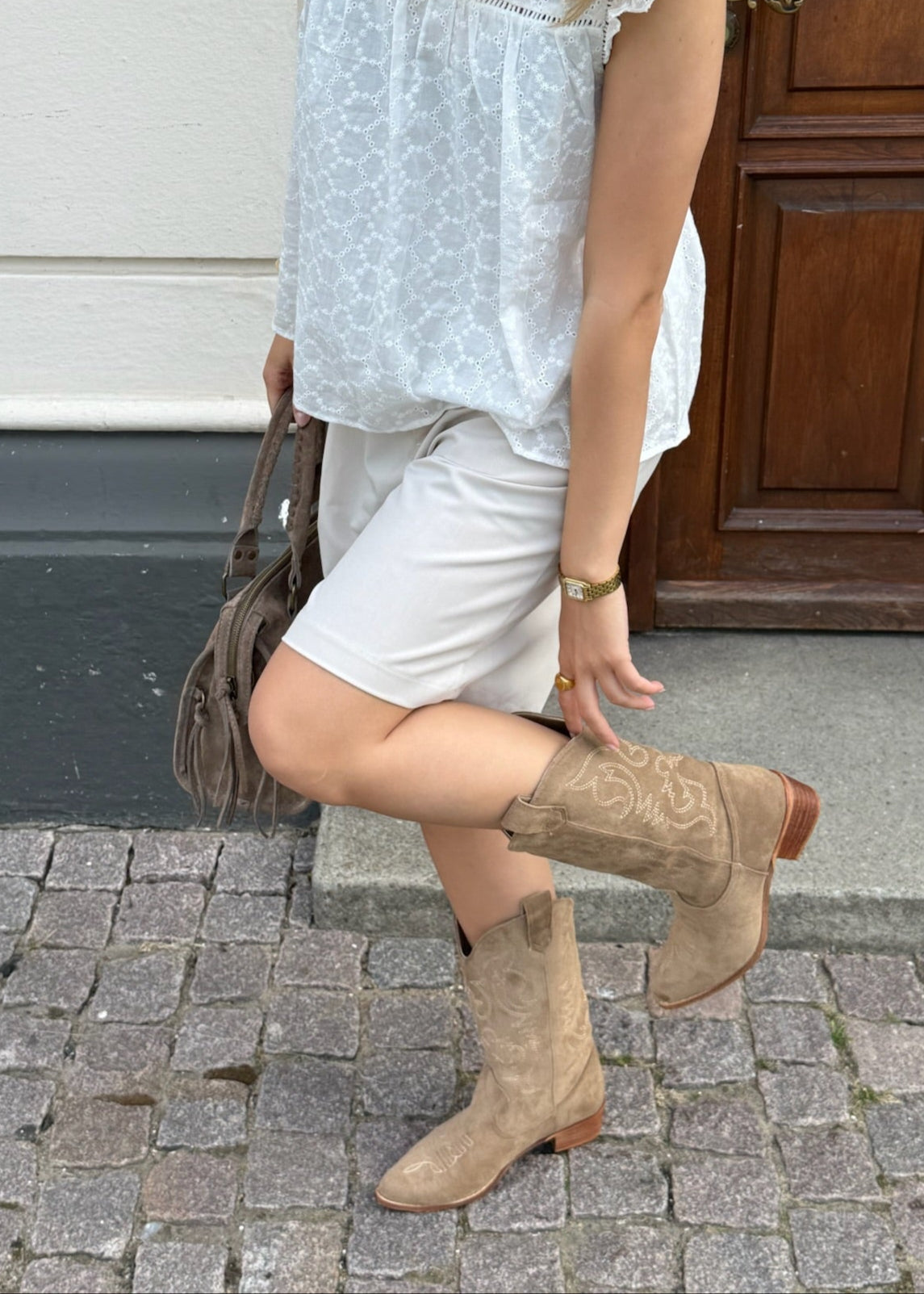 Cowboy Støvler - Beige