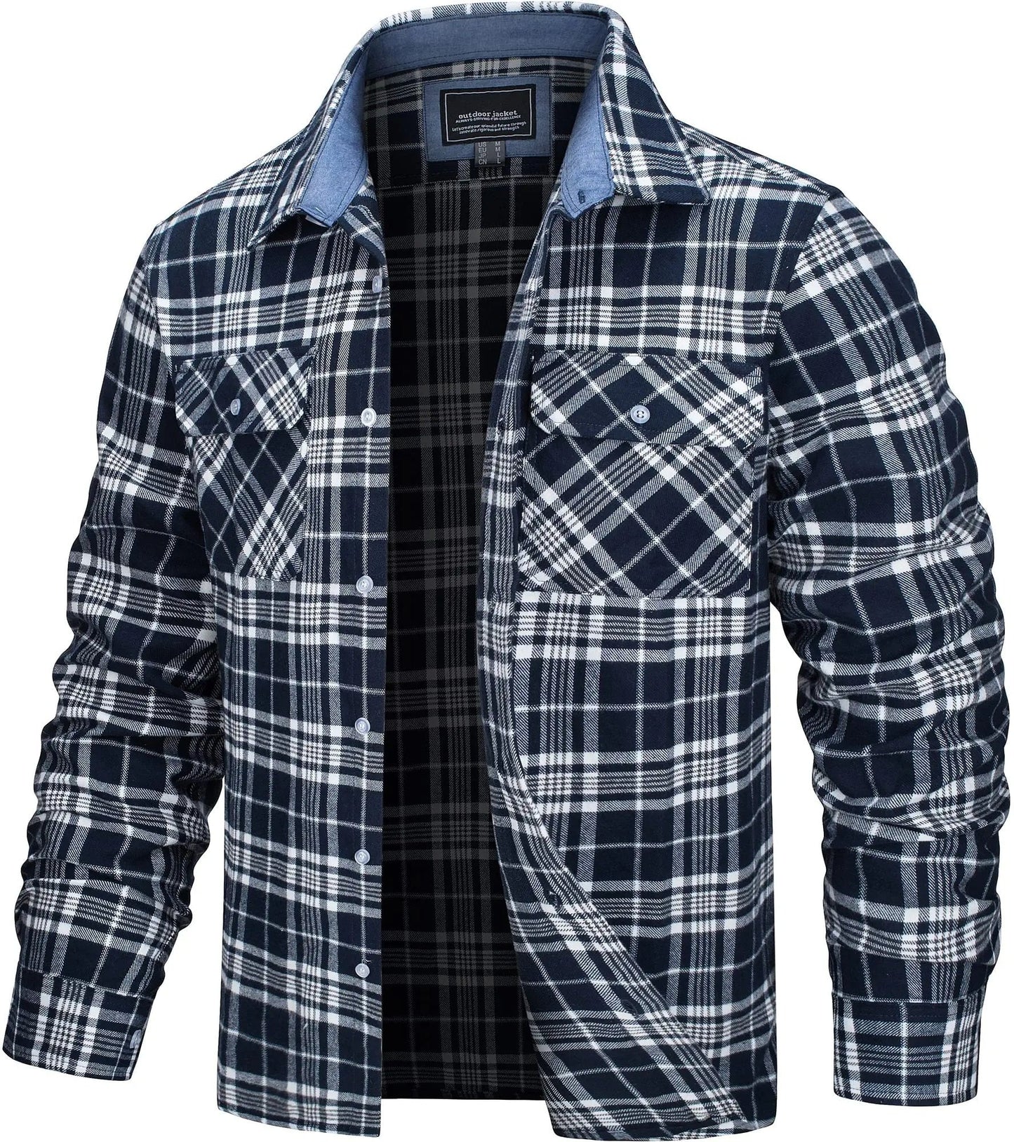 Søren - Bomuld Ternet Flannel Skovhugger T-shirt