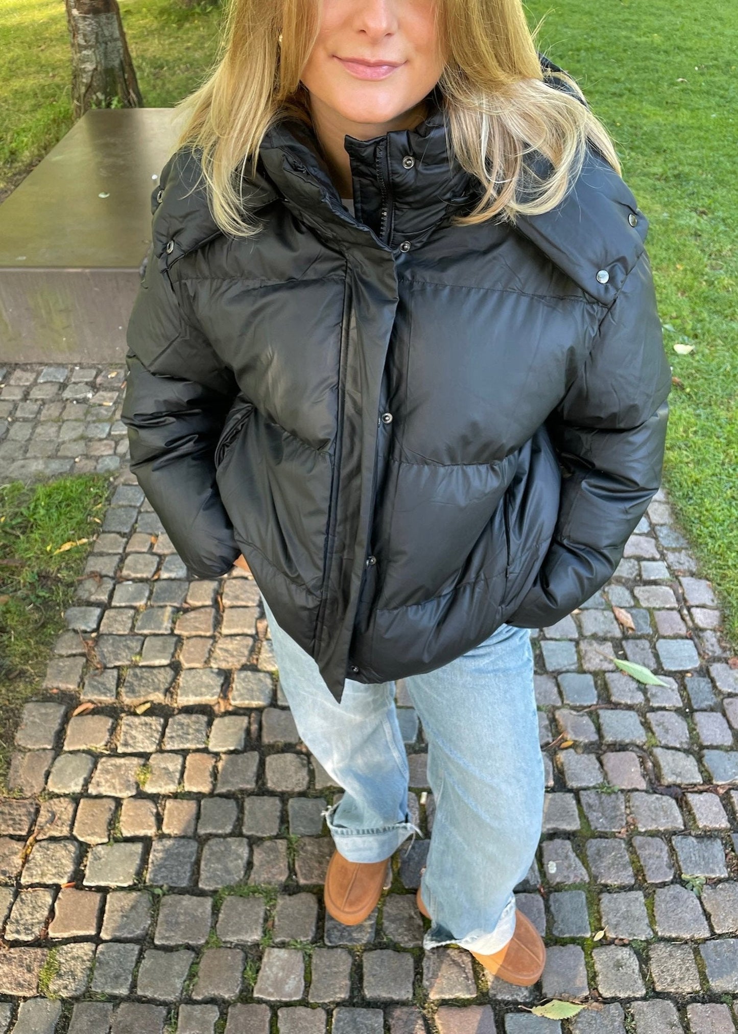 Caia Puffer Jakke - Sort