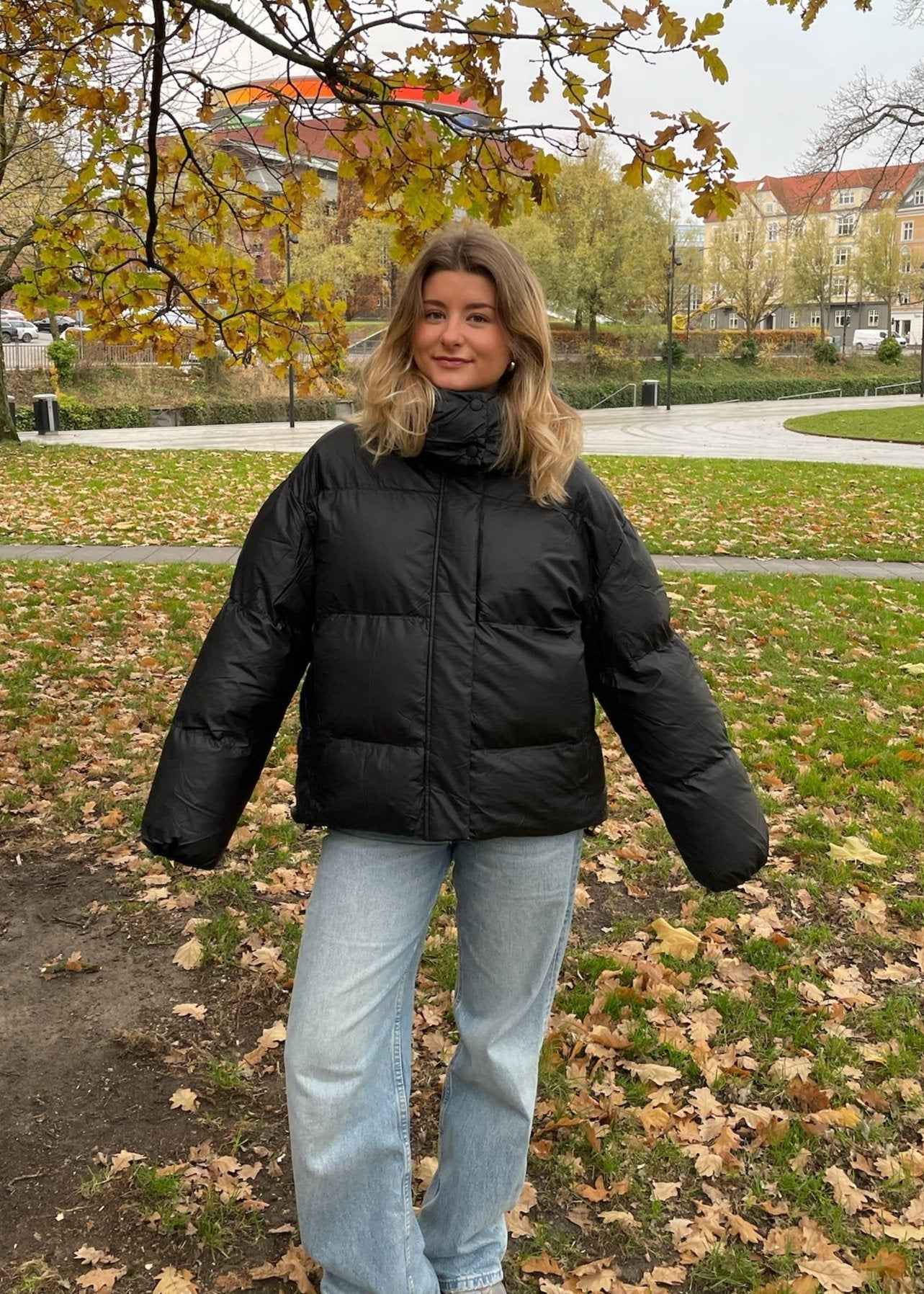 Caia Puffer Jakke - Sort