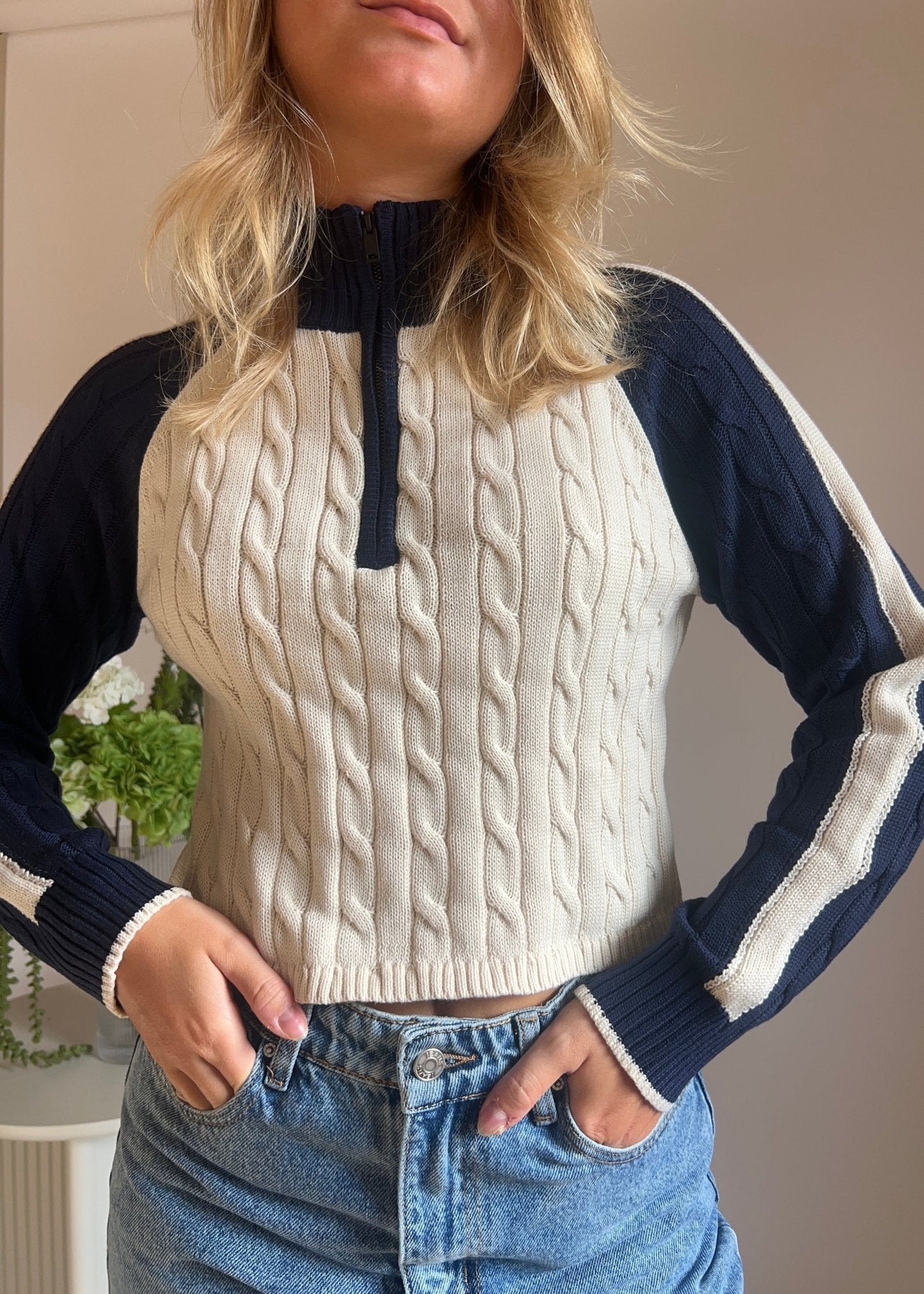 Lea Strik - Creme/Navy