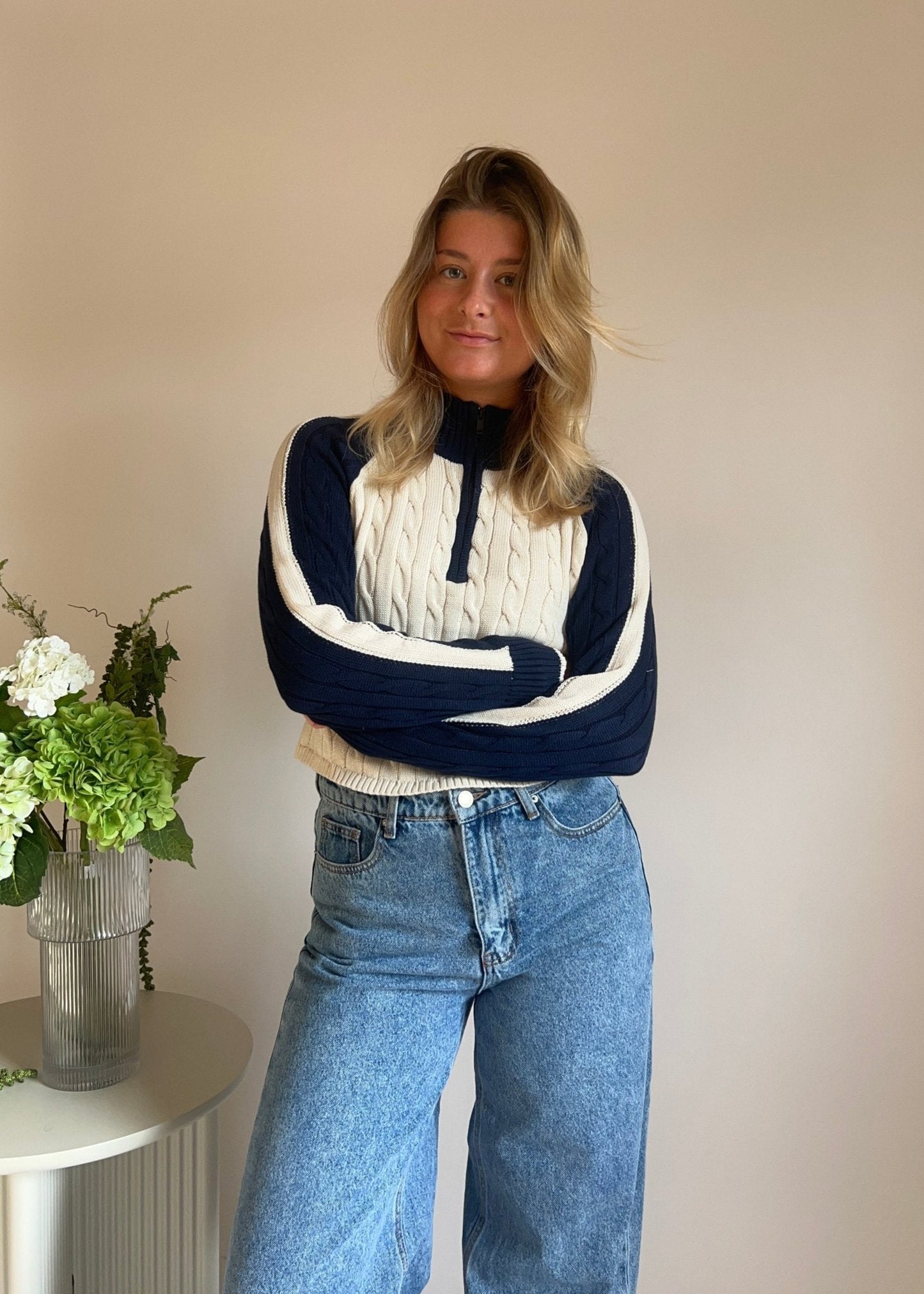 Lea Strik - Creme/Navy