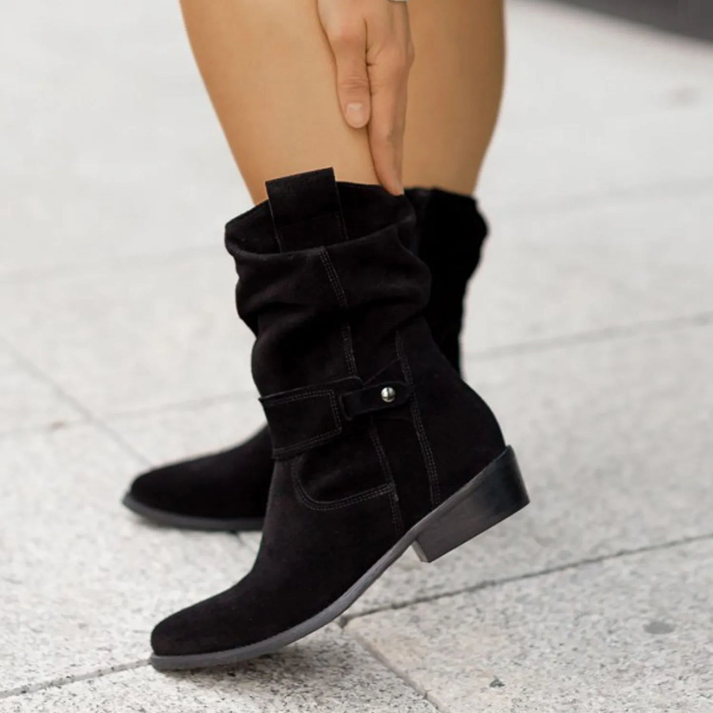 Ankle Boots - Slouchy Shaft & Easy Pull On Comfort Fit