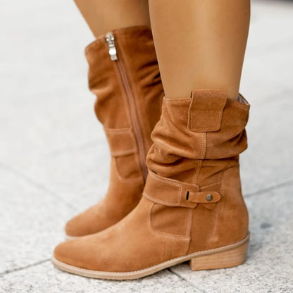 Ankle Boots - Slouchy Shaft & Easy Pull On Comfort Fit