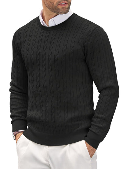Emil | Slim fit sweater med rund hals til mænd