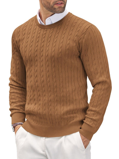 Emil | Slim fit sweater med rund hals til mænd