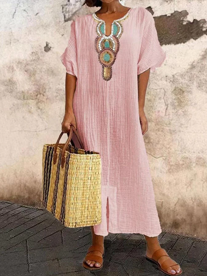 Kaftan Dress – Lightweight Blend Airy Shape & Easy Move