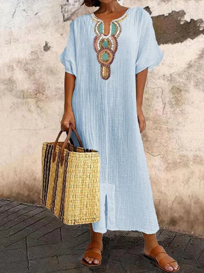 Kaftan Dress – Lightweight Blend Airy Shape & Easy Move