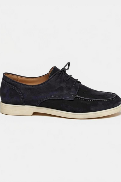 Suede Loafers Med Snøring