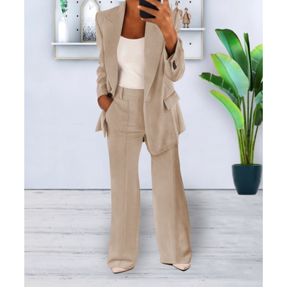 Eliana | Zweiteiliger Damen Anzug mit Taschen | Lockere Passform