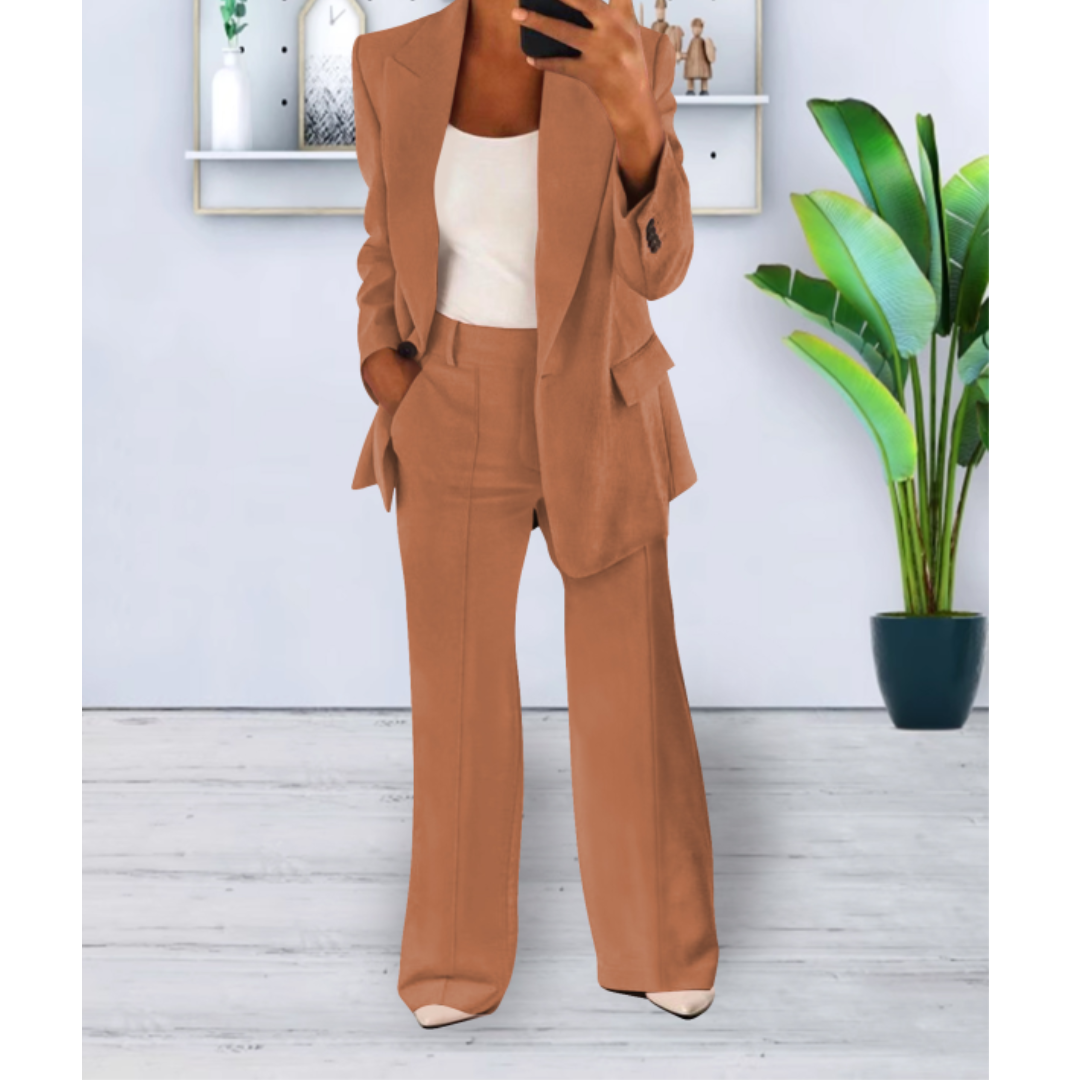 Eliana | Zweiteiliger Damen Anzug mit Taschen | Lockere Passform