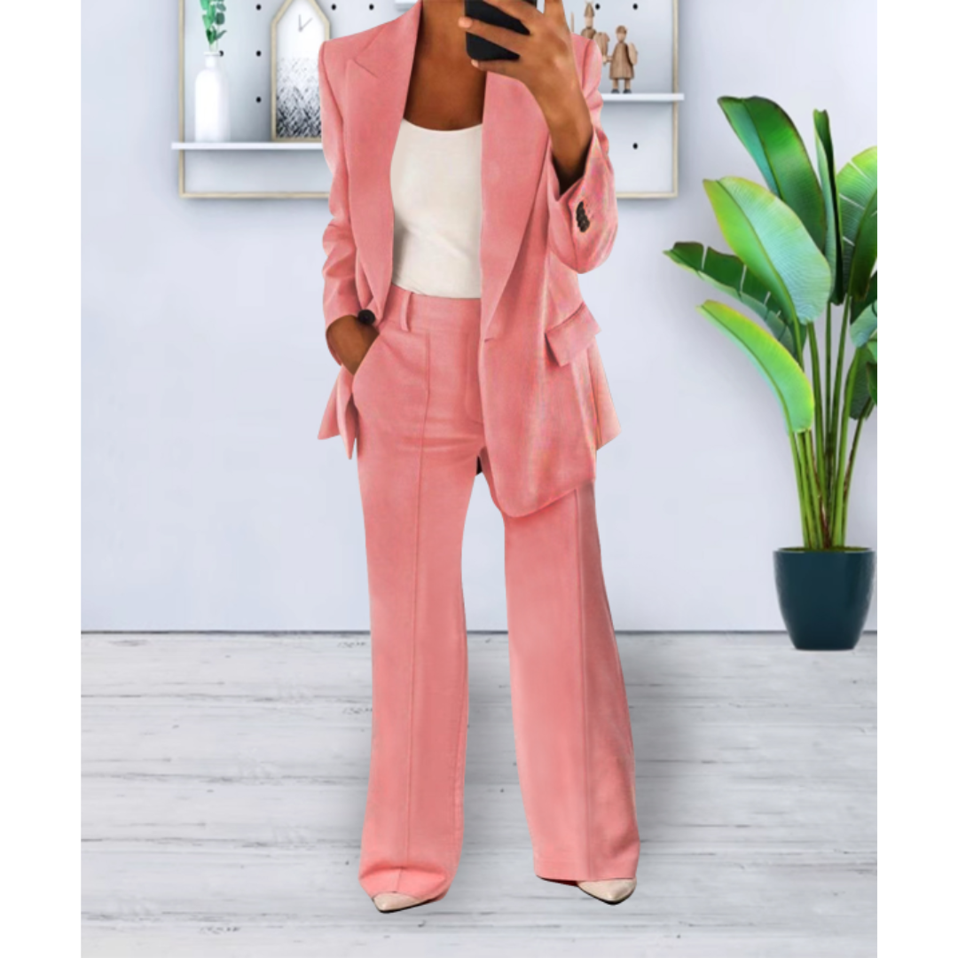 Eliana | Zweiteiliger Damen Anzug mit Taschen | Lockere Passform