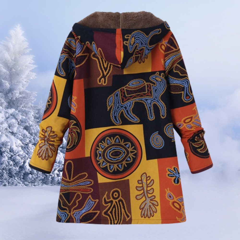 Ettana | Warme Winterjacke Damen | Lang