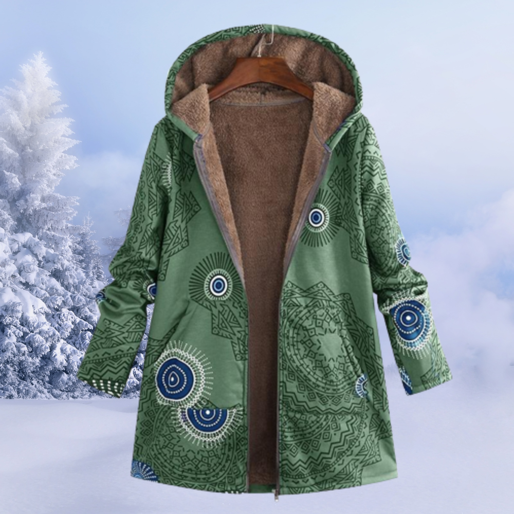 Ettana | Warme Winterjacke Damen | Lang