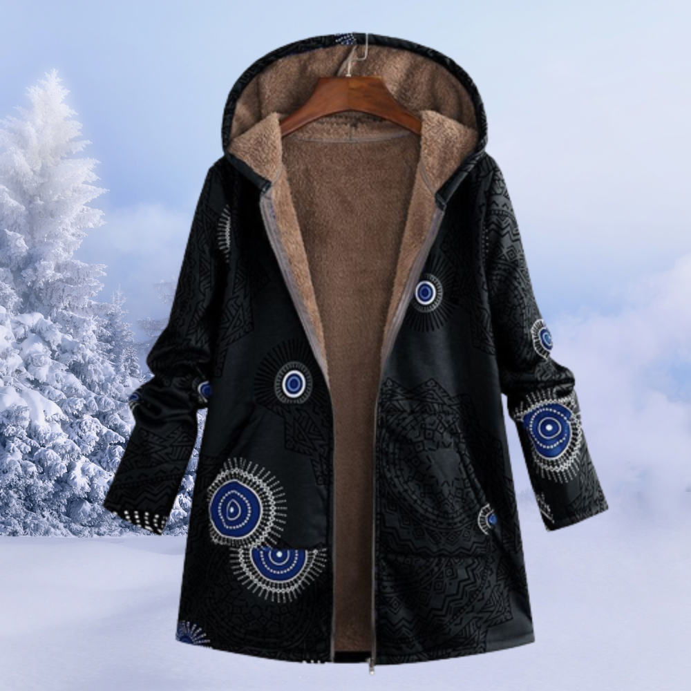 Ettana | Warme Winterjacke Damen | Lang