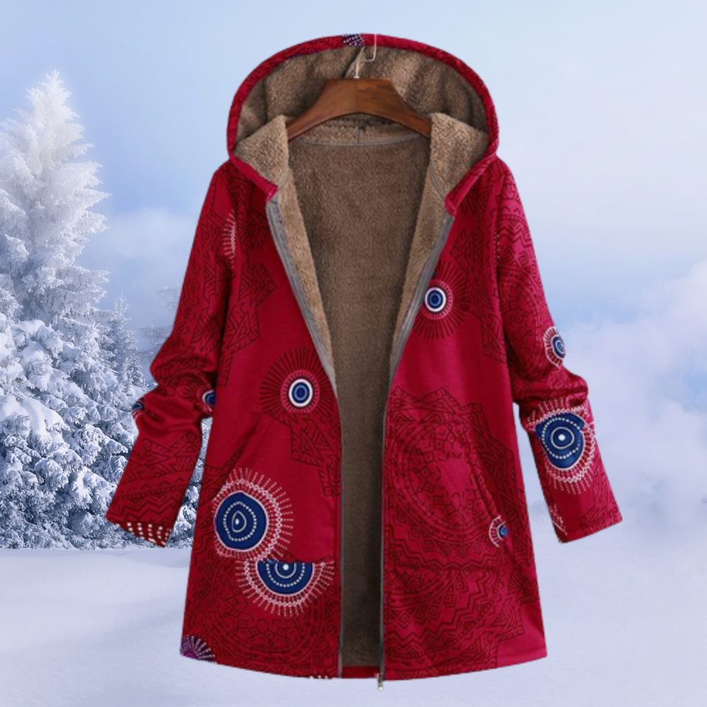 Ettana | Warme Winterjacke Damen | Lang