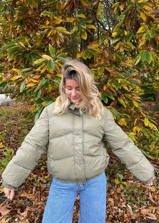 Cassie Puffer Jakke - Khaki