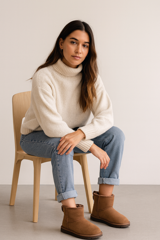 Sofie Deluxe Bamsestøvler - Brun