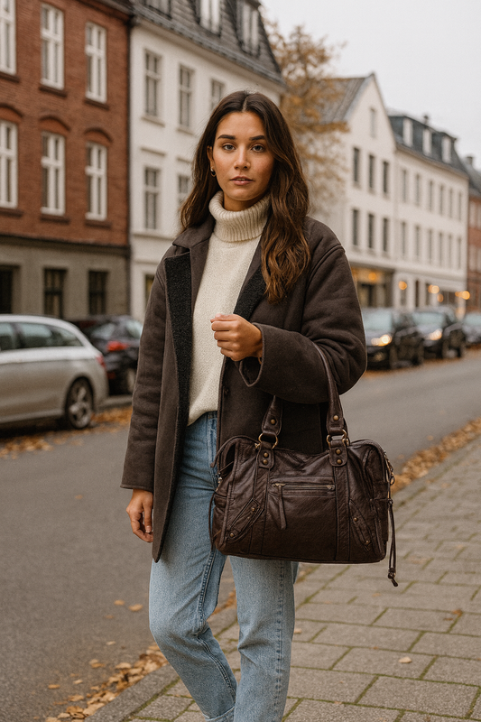 New York Taske - Mørkebrun